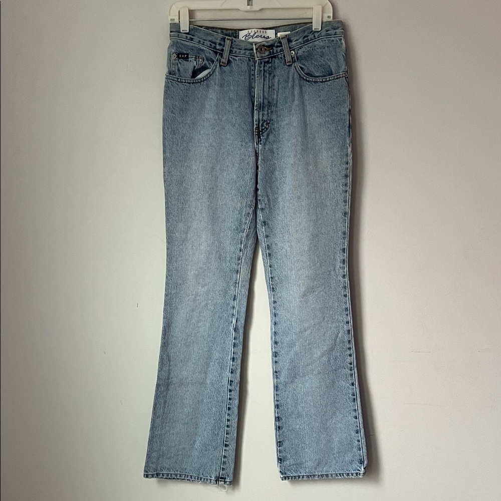 Vintage Express Bleus Flare Jeans: High Rise Wide Leg, Size 5/6 ♠️
